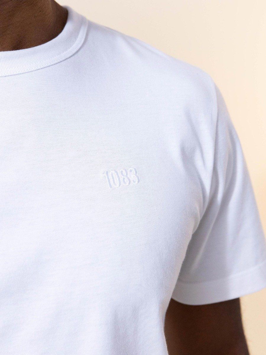 MEIRY - T-shirt gris coton bio message