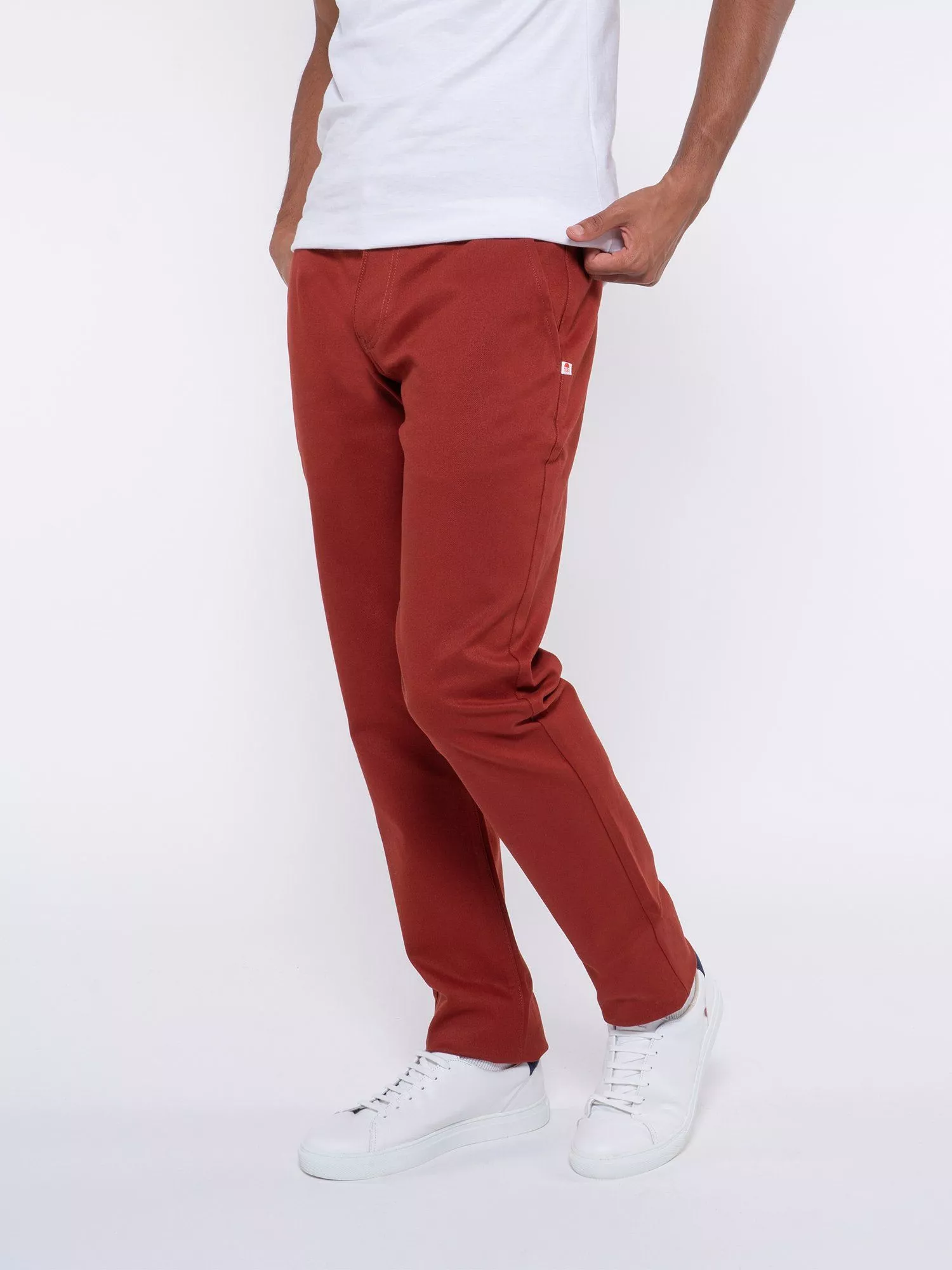 163N FILIDENIM FLEX COTON BIO UNI TERRACOTTA