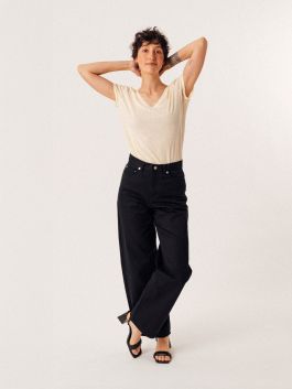 206H SUPERDENIM COTON BIO UNI NOIR